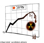 Karikatur, Cartoon: Aktienindex Japan, © Roger Schmidt