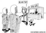 Karikatur, Cartoon: AL-Kaida, © Roger Schmidt