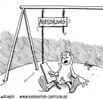 Karikatur, Cartoon: Aufschwung, © Roger Schmidt