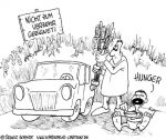 Karikatur, Cartoon: Biokraftstoff, © Roger Schmidt
