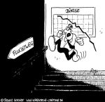 Karikatur, Cartoon: Börse und Finanzen, © Roger Schmidt