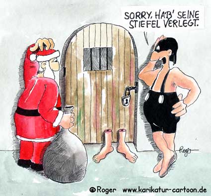 Karikatur, Cartoon: Nikolaus, © Roger Schmidt