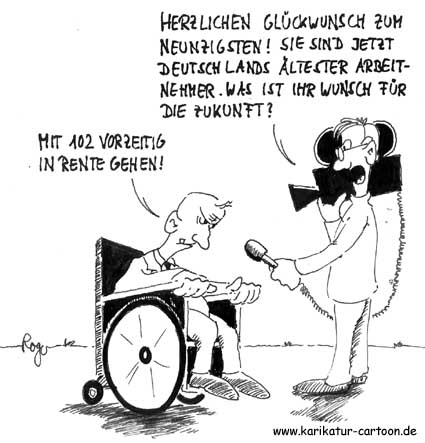 Karikatur, Cartoon: Leistungsträger Gesellschaft, © Roger Schmidt