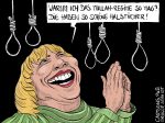 Karikatur, Cartoon: Claudia Roth und ihr Mullah-Regime © Roger Schmidt