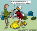 Karikatur, Cartoon: Dagobert und die Europawahl, © Roger Schmidt