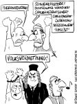 Karikatur, Cartoon: Volksverhetzung und die Doppelmoral, © Roger Schmidt