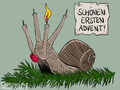 Karikatur, Cartoon: Erster Advent 2020 © Roger Schmidt
