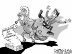 Karikatur, Cartoon: Evaluation der Corona-Massnahmen © Roger Schmidt