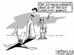 Karikatur, Cartoon: Boostern gegen Windflaute © Roger Schmidt
