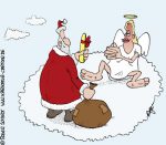 Karikatur, Cartoon: Weihnachten Geschenk, © Roger Schmidt