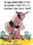 Karikatur, Cartoon: Gürteltier, © Roger Schmidt