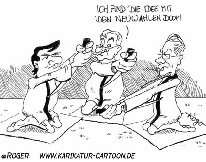 Karikatur, Cartoon: Harakiri, © Roger Schmidt
