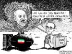 Karikatur, Cartoon: Nuklearabkommen mit Iran Maas Sarif © Roger Schmidt