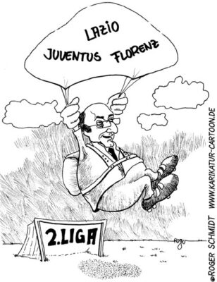 Karikatur, Cartoon: Juventus Turin, © Roger Schmidt
