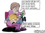 Karikatur, Cartoon: Die Kinderimpfung © Roger Schmidt
