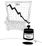 Karikatur, Cartoon: Bundesregierung bringt Konjunkturpaket auf den Weg..., © Roger Schmidt