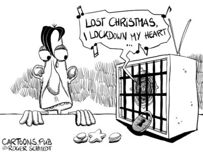 Karikatur, Cartoon: Lost Christmas - Wham! © Roger Schmidt