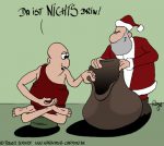 Karikatur, Cartoon: Nirvana zu Weihnachten, © Roger Schmidt