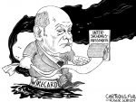Karikatur, Cartoon: Untersuchungsausschuss Wirecard © Roger Schmidt