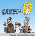 Karikatur, Cartoon: Pfingsten und der Heilige Geist, © Roger Schmidt