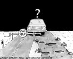 Karikatur, Cartoon: PKW-Maut, © Roger Schmidt