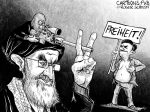 Karikatur, Cartoon: Proteste im Iran © Roger Schmidt