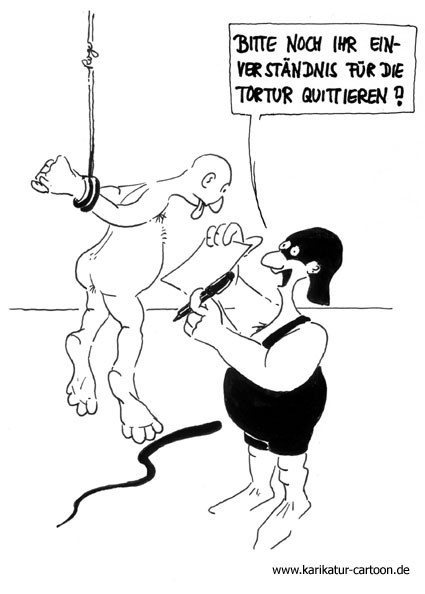 Karikatur, Cartoon: Quittung, © Roger Schmidt
