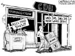 Karikatur, Cartoon: Räumungsverkauf der CDU © Roger Schmidt