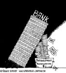 Karikatur, Cartoon: Rettungspaket und die US-Finanzkrise, © Roger Schmidt