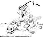 Karikatur, Cartoon: Schwergewicht, © Roger Schmidt