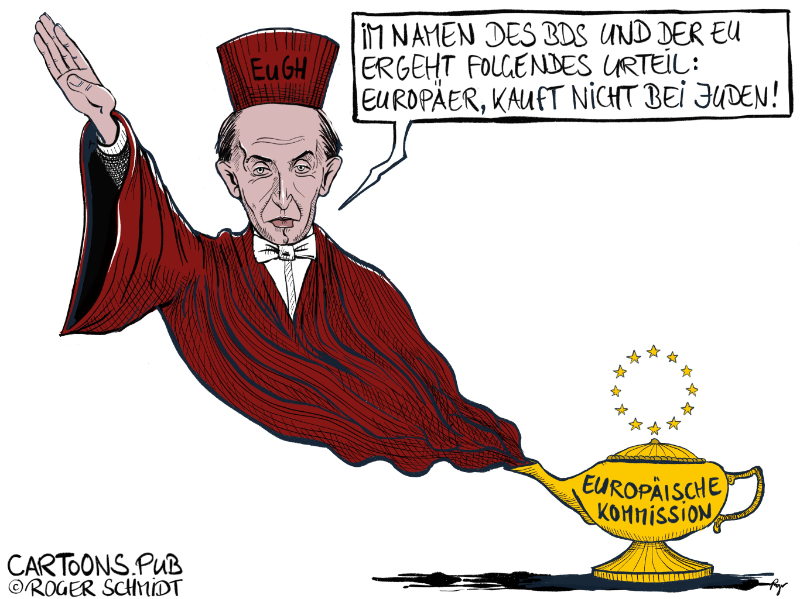 Karikatur, Cartoon: Skandalurteil Europäischer Gerichtshof © Roger Schmidt