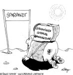 Karikatur, Cartoon: Spartipps für die Regierung, © Roger Schmidt