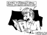Karikatur, Cartoon: Spuren von Deutsch im Grundgesetz © Roger Schmidt