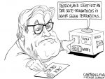 Karikatur, Cartoon: Steinmeier kondoliert nach Terroranschlag in Frankreich © Roger Schmidt