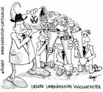 Karikatur, Cartoon: Volkswagen und seine Volksvertreter, © Roger Schmidt